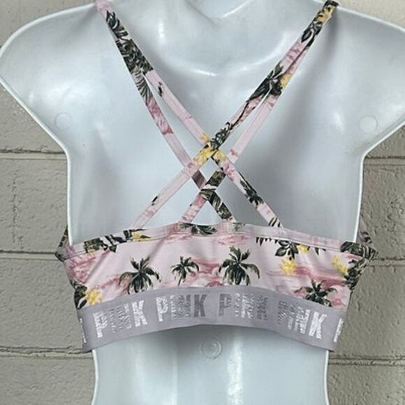 PINK Victoria's Secret Tropical Print Sports Bra size L - Picture 8 of 8